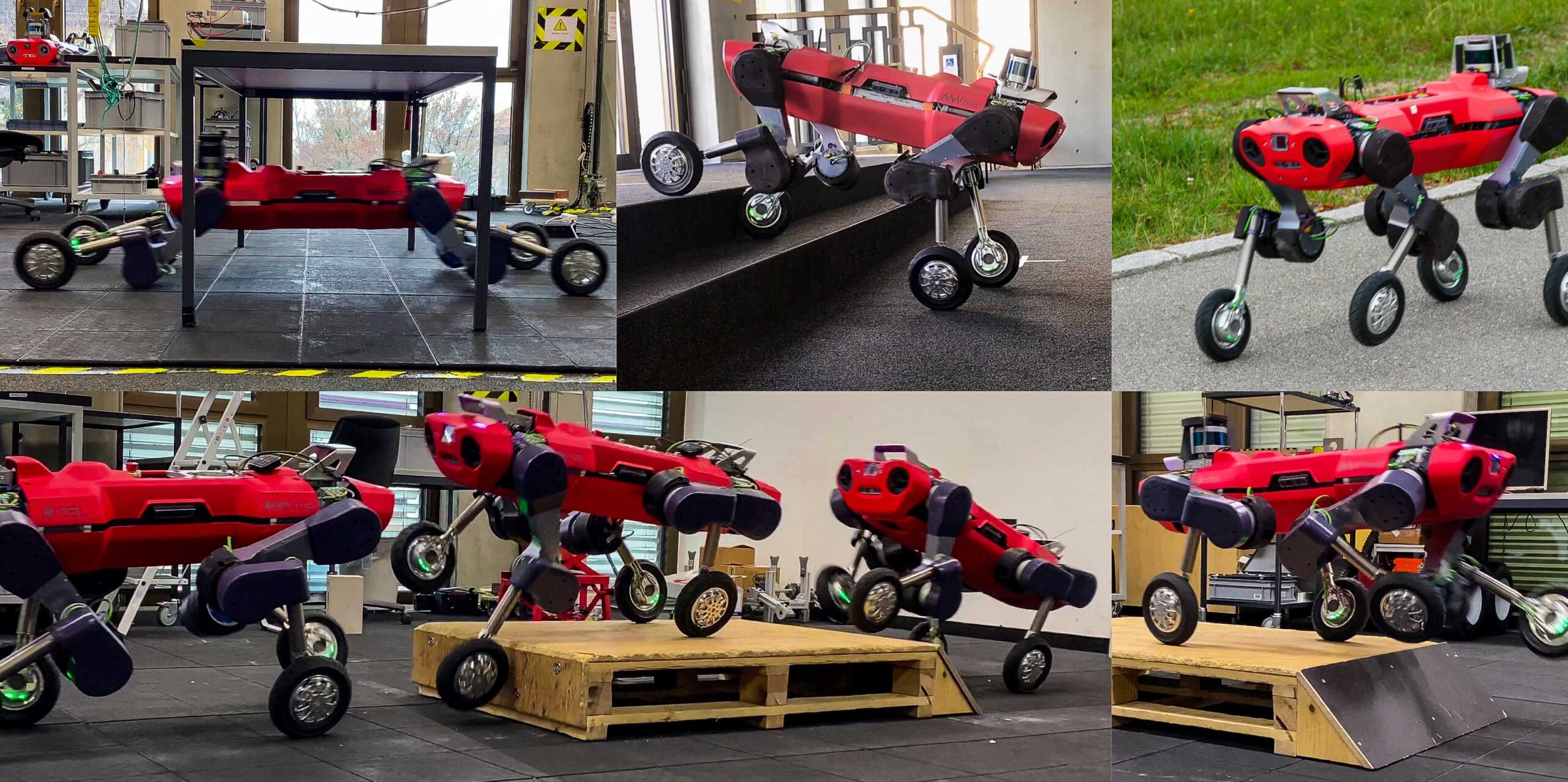 Robots con ruedas creada por los investigadores de ETH Zurich