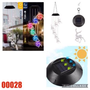 LUZ SOLAR VENADO COLGANTE