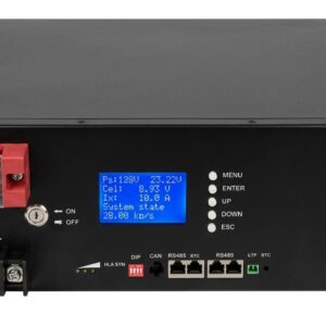 Bateria de Litio 51.2V 100Ah (5.12 kWh) LiFePO4 para Rack 19″ 3U BMS y Comunicación RS485/CAN